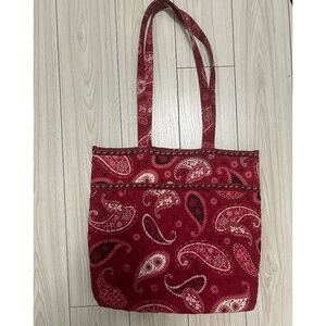 Vera Bradley Red Paisley Tote